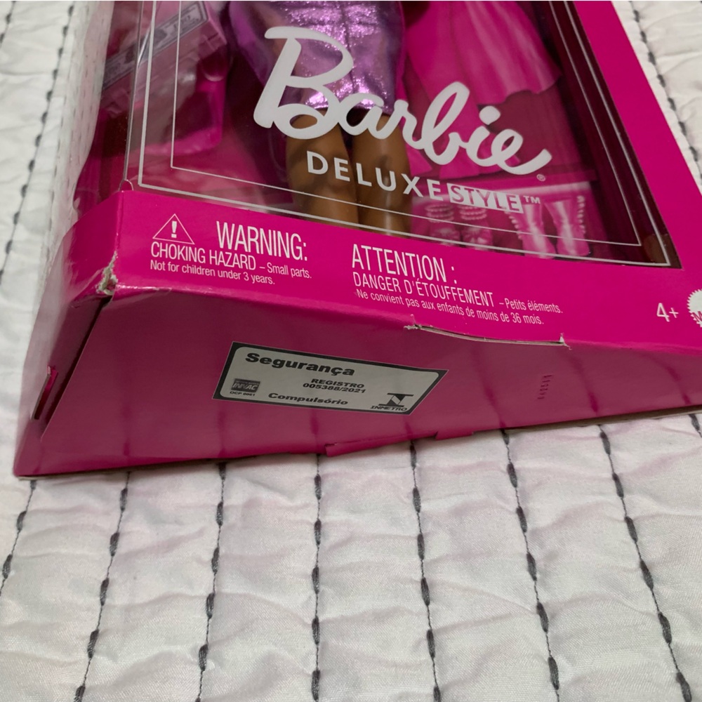 NIB Barbie Deluxe Style Doll #1 in Barbiecore Outfit, Pink Hair Dress - Picture 5 of 5